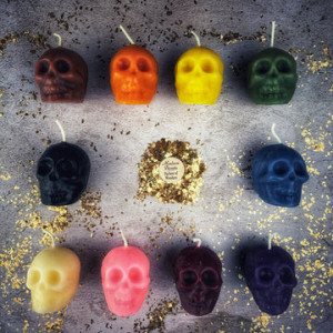 Beeswax Skull Candle - Small